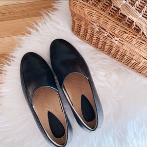 NWOT Ecco Black Slip On Clogs